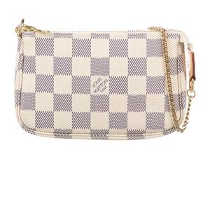 Louis Vuitton Cream and Gray Checkered Women's Bag